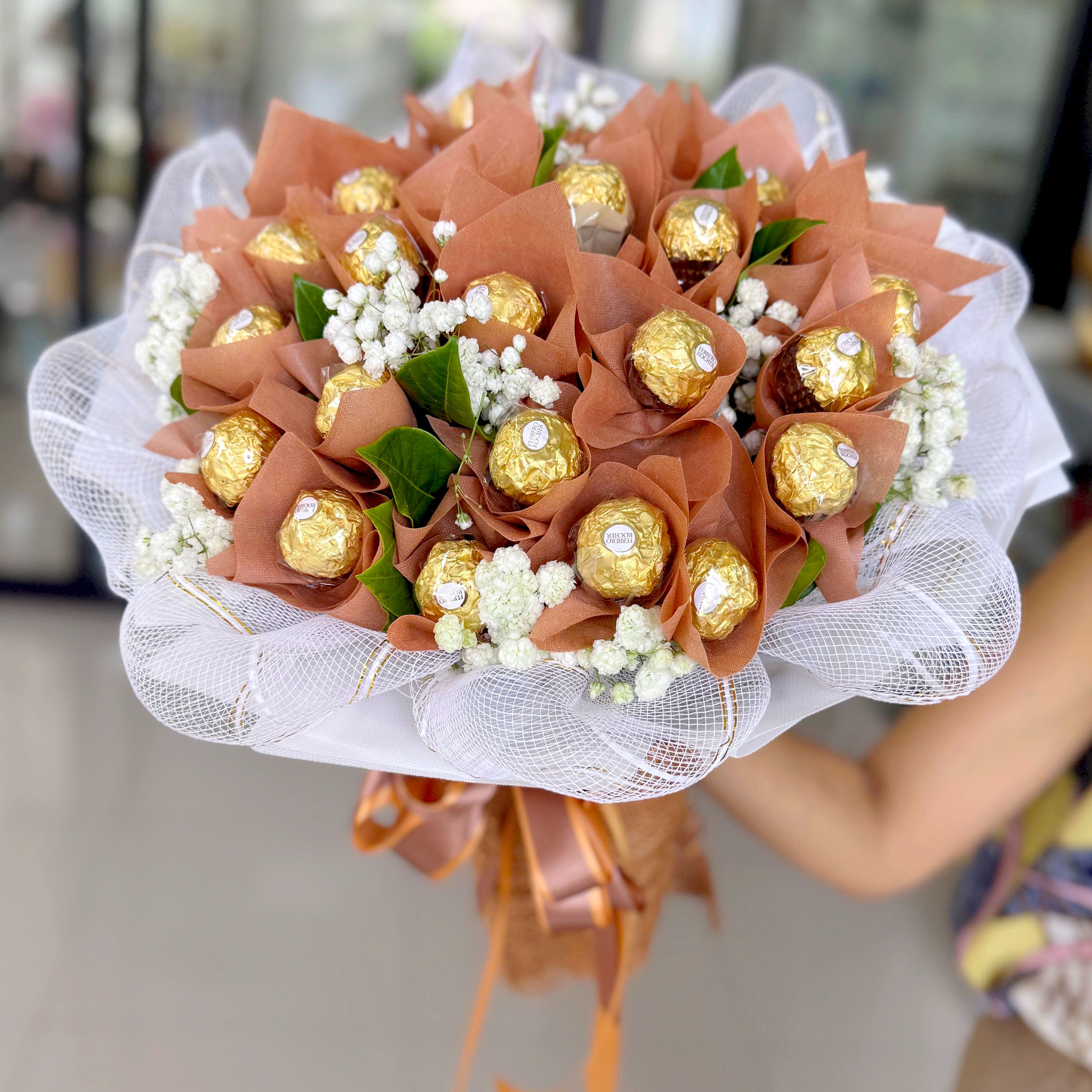 24 Ferrero Rocher Bouquet By Flower Delivery Dubai for him