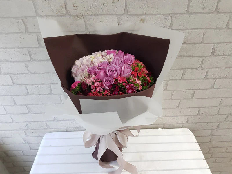 Roses, Hydrangeas & Sweet William By Flower Delivery Dubai for him