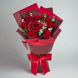 Roses with Alstroemeria & Eucalyptus — fresh flowers, same day delivery in Dubai