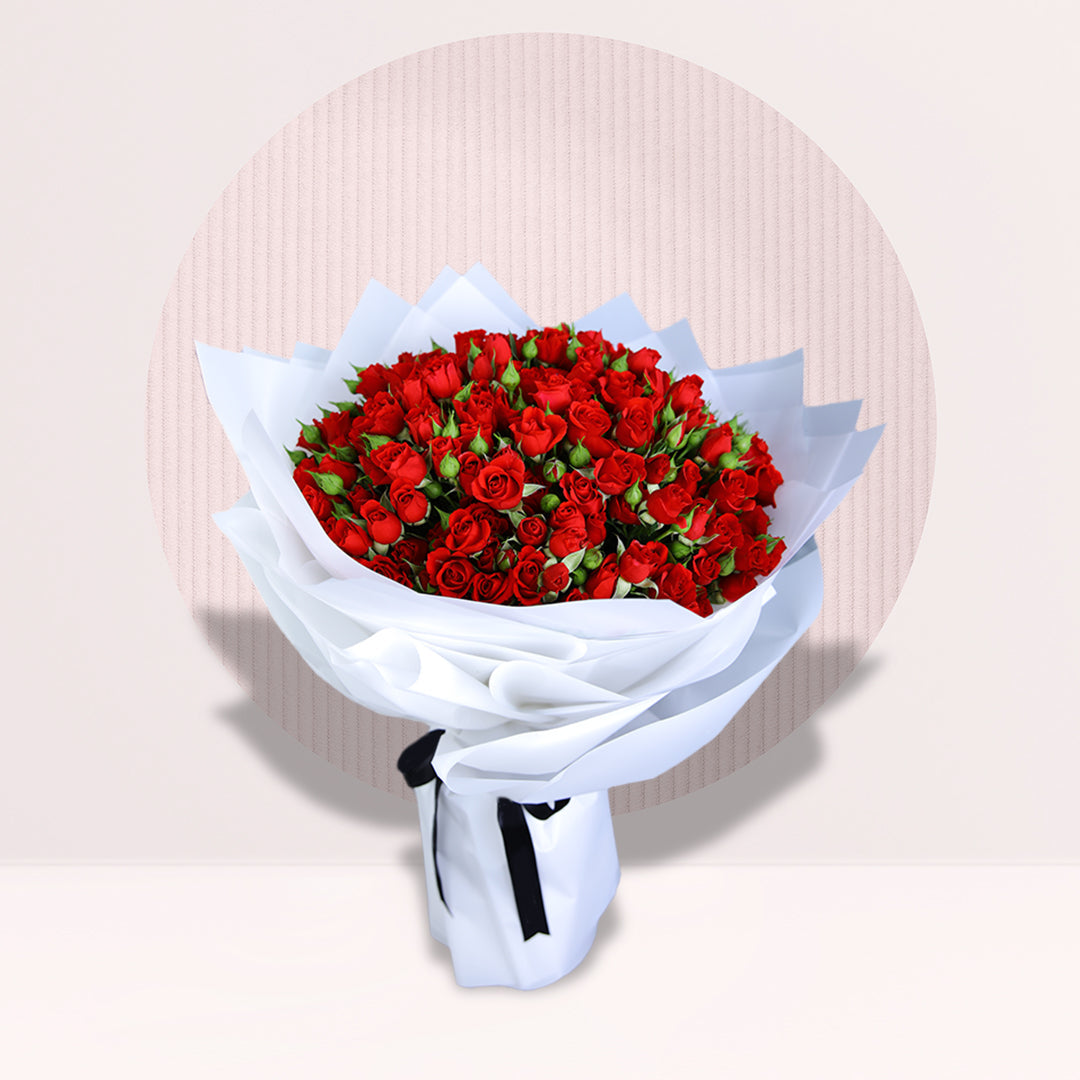 50 Spray Roses Bouquet By Flower Delivery Dubai for him