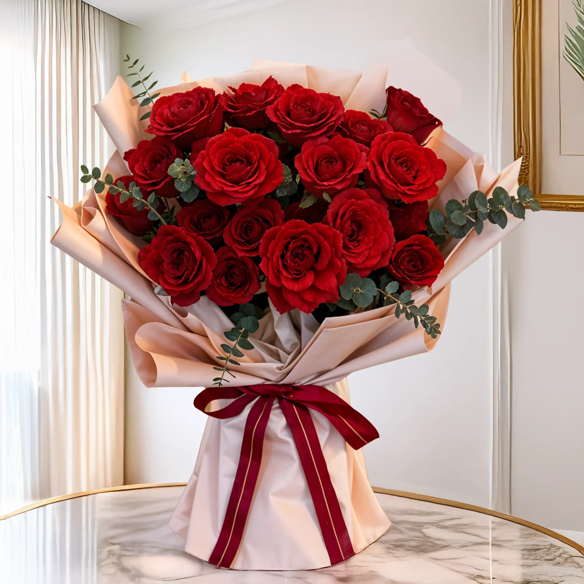 20 Stems of Red Roses By Flower Delivery Dubai for Wedding