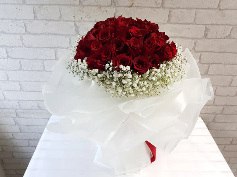 40 Stems of Red Roses By Flower Delivery Dubai for Wedding